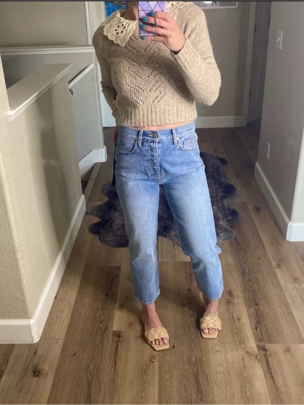 Veronica Beard high rise ankle jeans